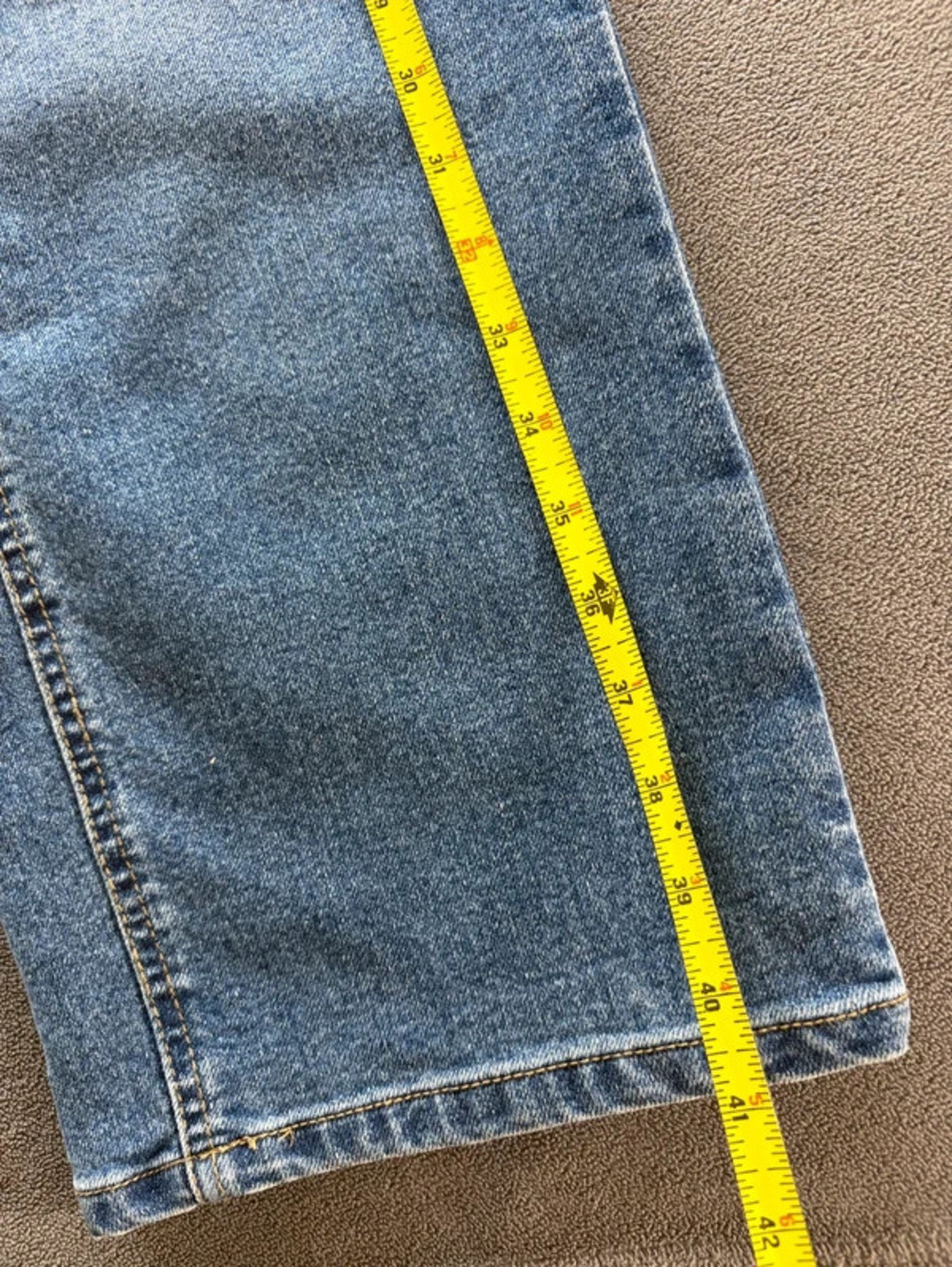 No Boundaries Men's Straight Jeans in Light Blue - Picture 6 of 7